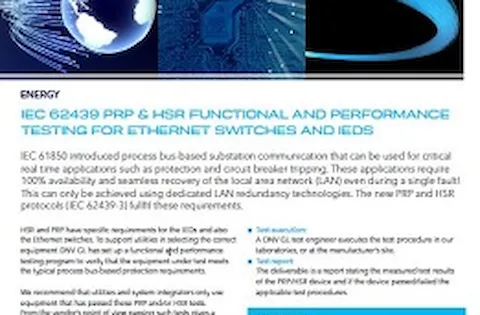 IEC 62439 PRP & HSR testing