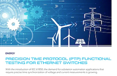 Precision Time Protocol (PTP) testing