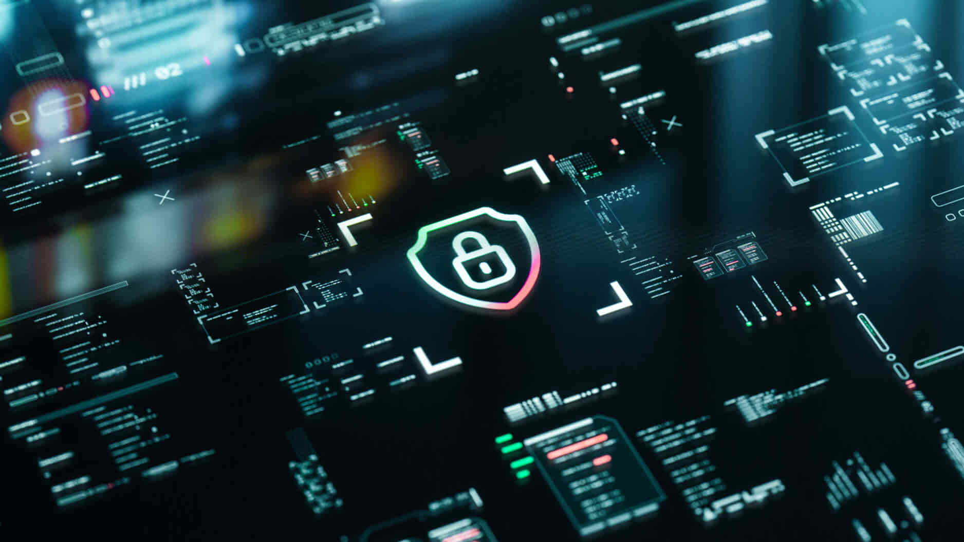 Hintergrund der grafischen Benutzeroberfläche für Netzwerksicherheit