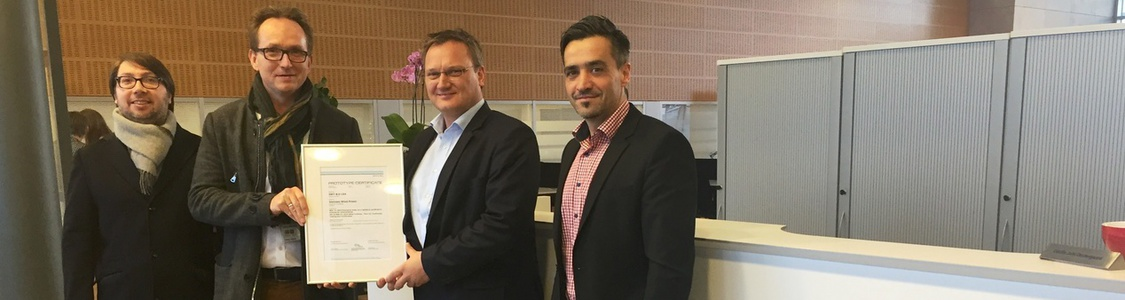 Certificate handover 8MW Siemens wind turbine