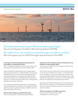 Bauzustandsüberwachung an Offshorewindenergieanlagen