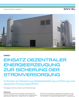 Einsatz Dezentraler Energieerzeugung zur Sicherung der Stromversorgung