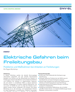 Elektrische Gefahren beim Freileitungsbau