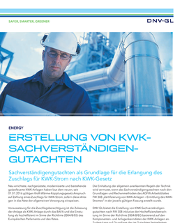 Erstellung von KWK-Sachverständigen-Gutachten