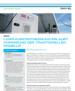 LiDAR-Kurzzeitmessung erlaubt Anpassung des traditionellen Modells