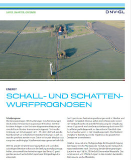 Schall- und Schattenwurfprognosen