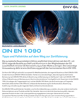 DIN EN 1090 - Tipps und Fallstricke auf dem Weg zur Zertifizierung