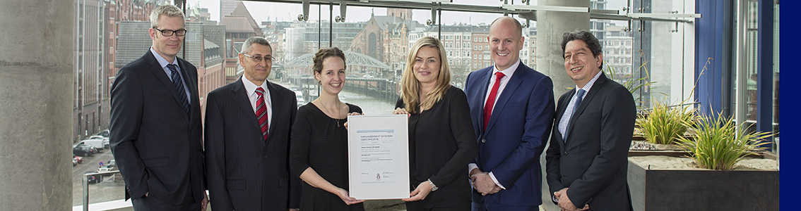 DNV GL ISO 5001 Certificate Handover Hansa Heavy Lift