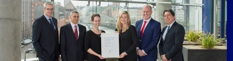DNV GL ISO 5001 Certificate Handover Hansa Heavy Lift