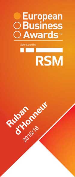 European Business Awards Ruban d'Honneur