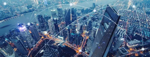 Zukünftige technologische Innovation in der Stadt