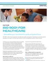 ISO 9001 for healthcare flyer 