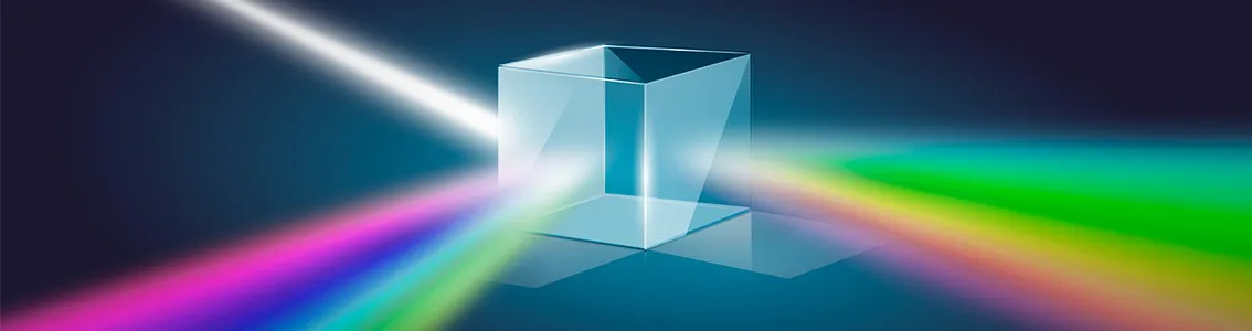 Light split in cube