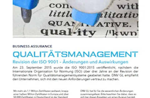 Downloads und Webseminare rund um die neuen Versionen der ISO-Normen