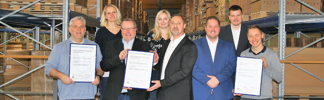 Zertifikatsübergabe an die Senator International Logistics GmbH